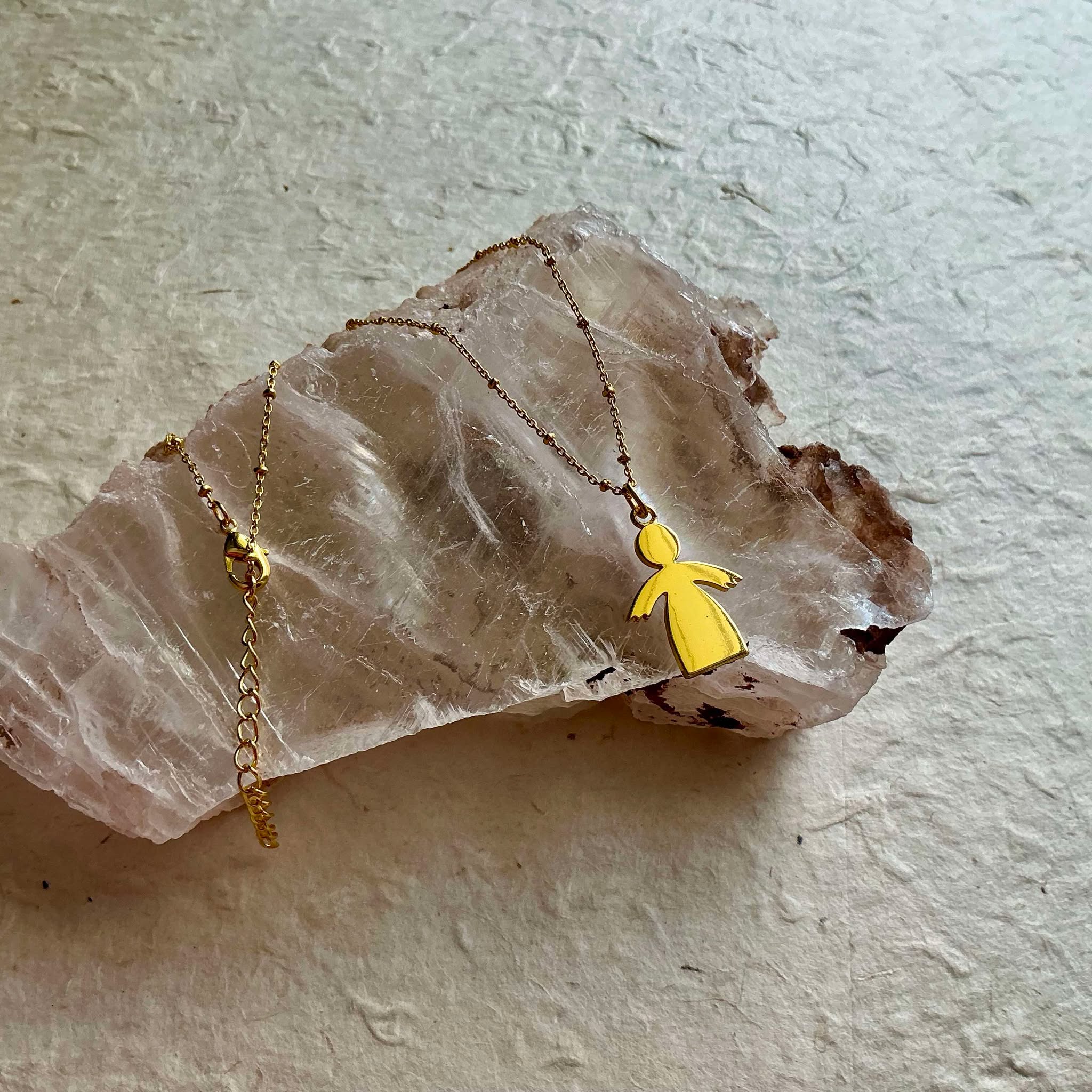 Charming Angel Pendant Necklace