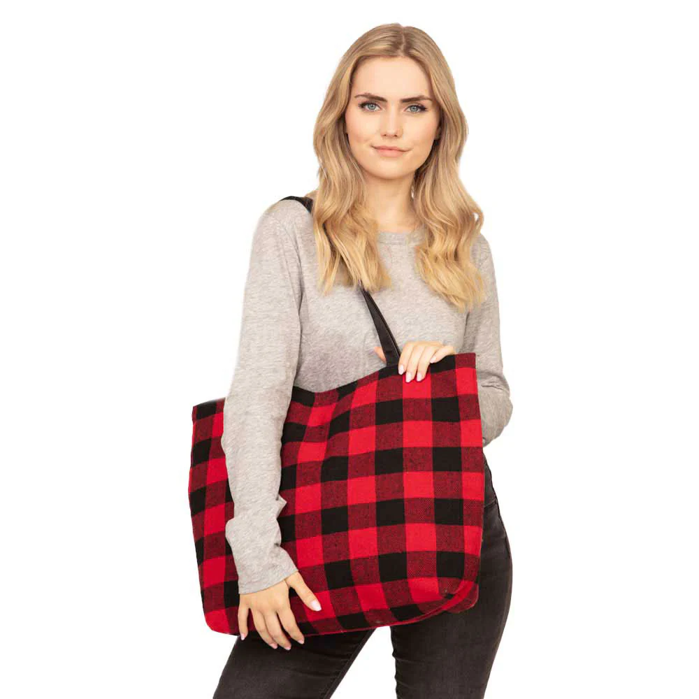Classic Plaid Tote Bag