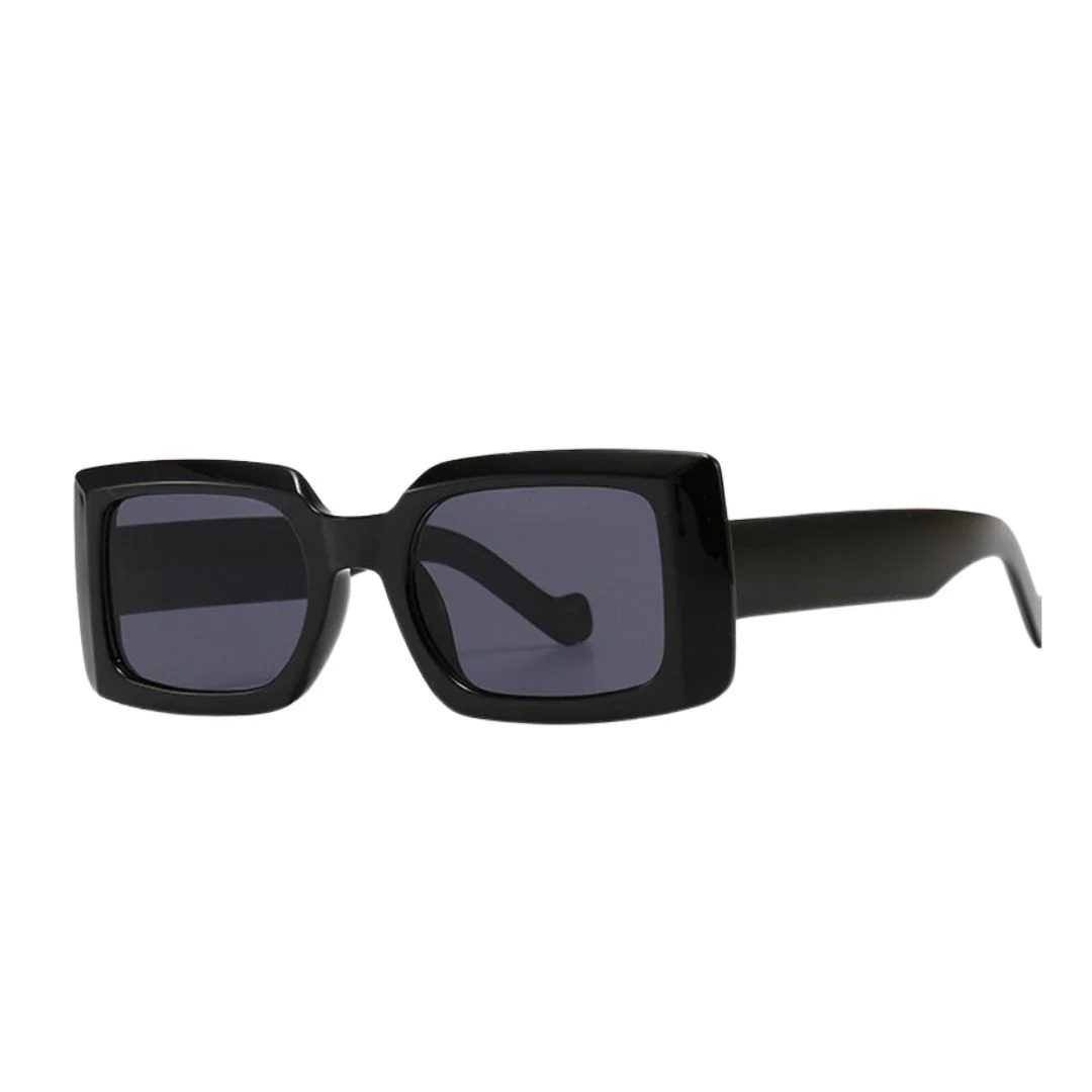 Classic Black Rectangular Sunglasses