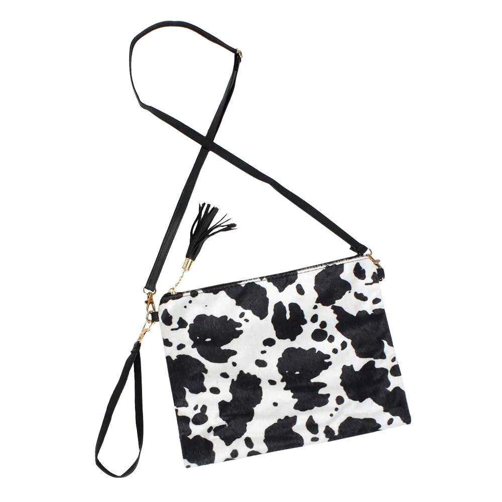Stylish Cow Print Crossbody Bag
