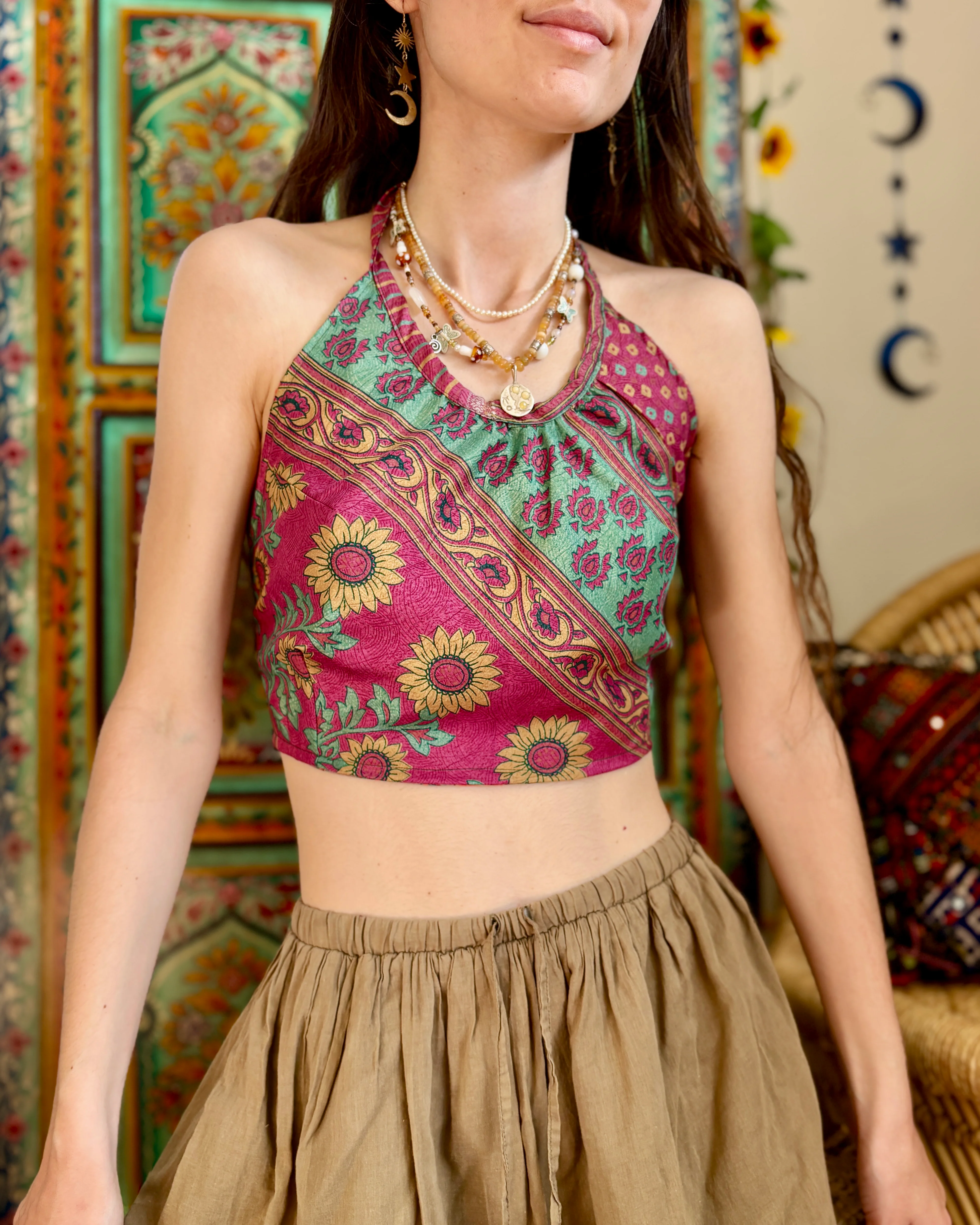 Floral Ethnic Crop Top