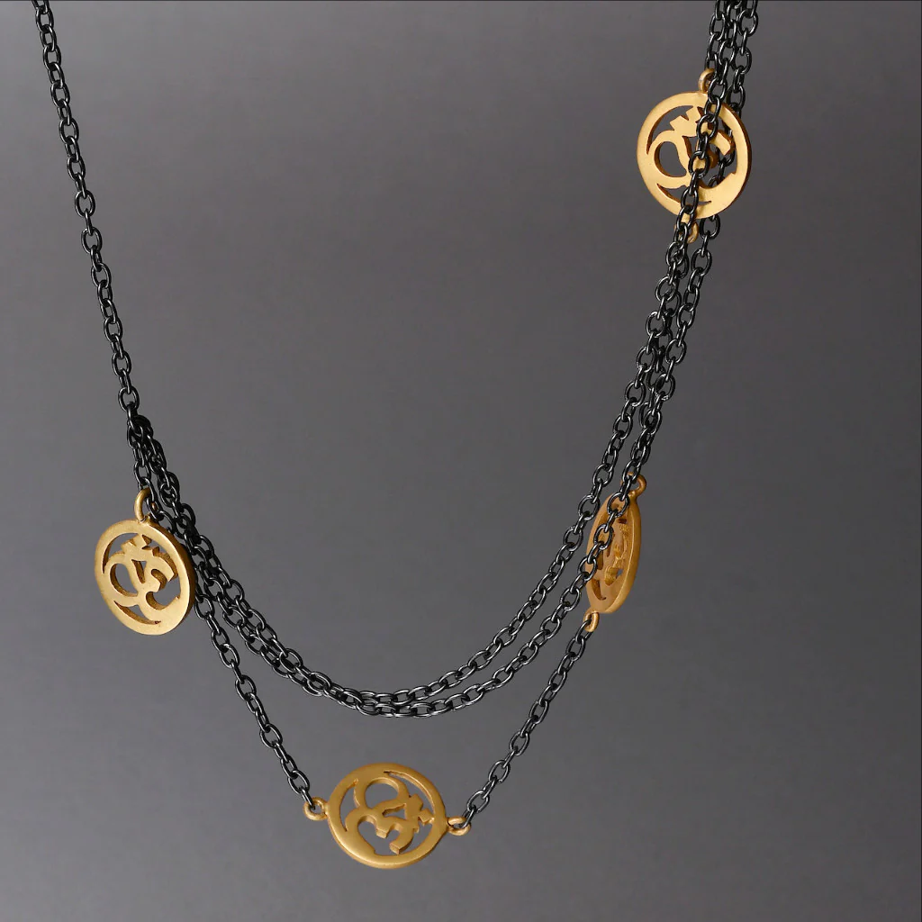 Elegant Harmony Symbol Necklace
