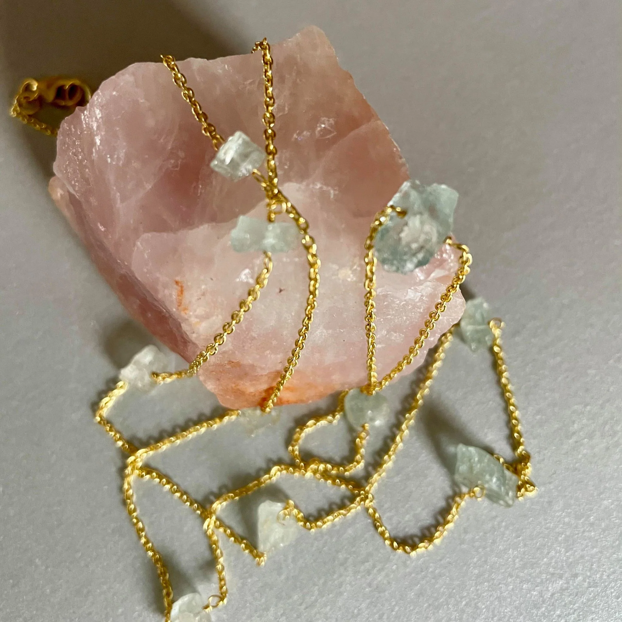 Elegant Natural Stone Bead Necklace