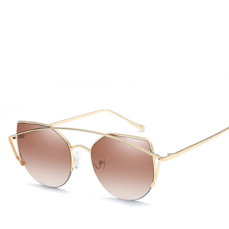 Chic Metallic Frame Sunglasses