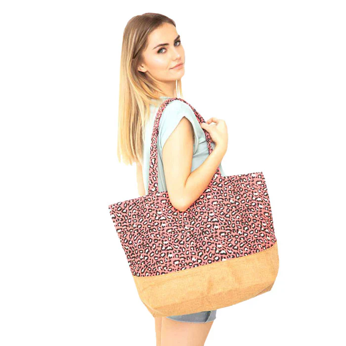 Stylish Leopard Print Tote Bag