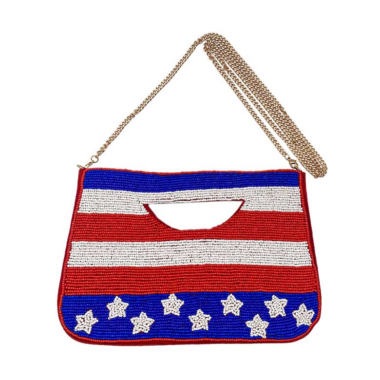Patriotic Beaded Handbag