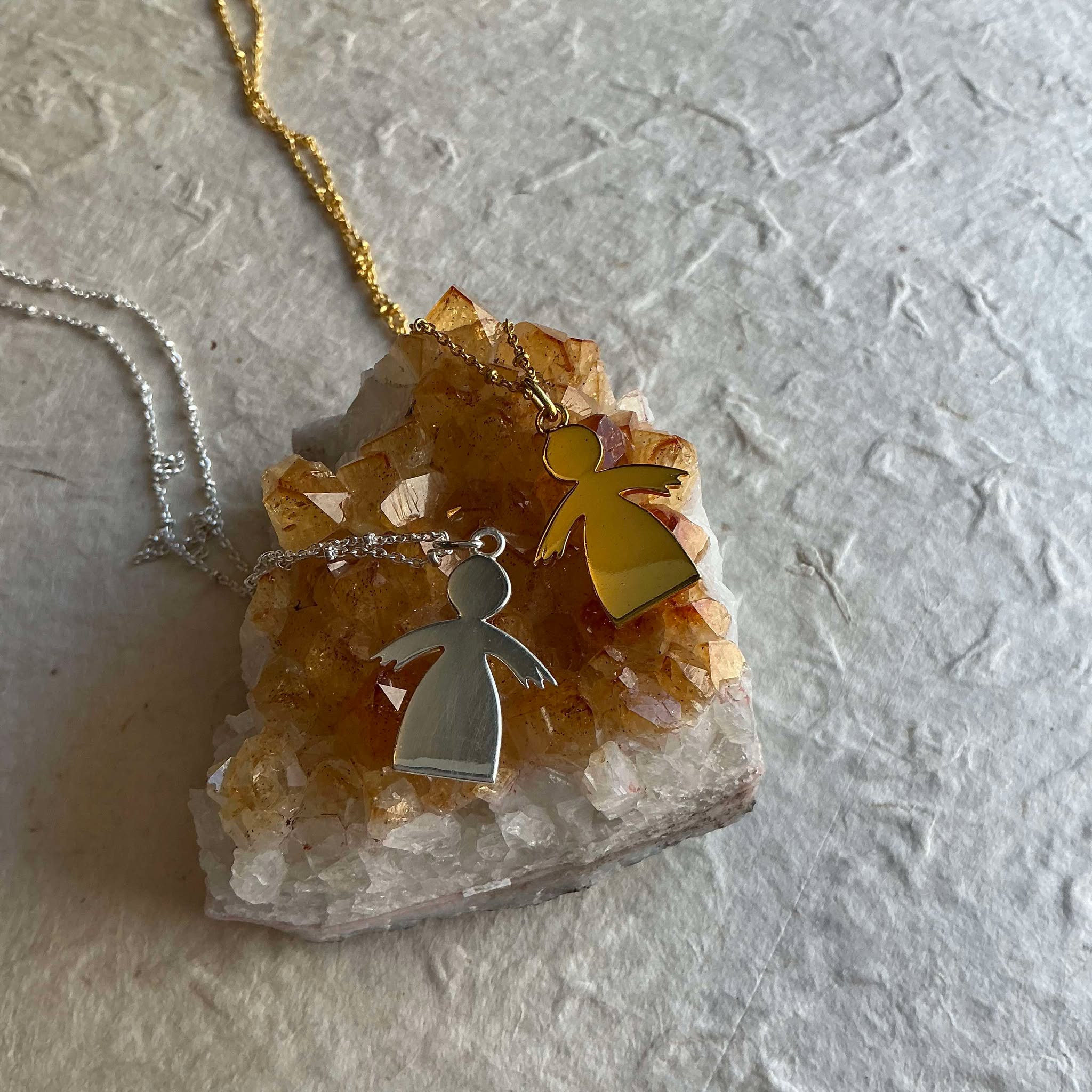 Charming Angel Pendant Necklace