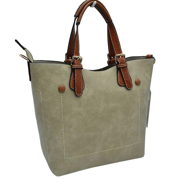 Elegant Faux Leather Tote Bag