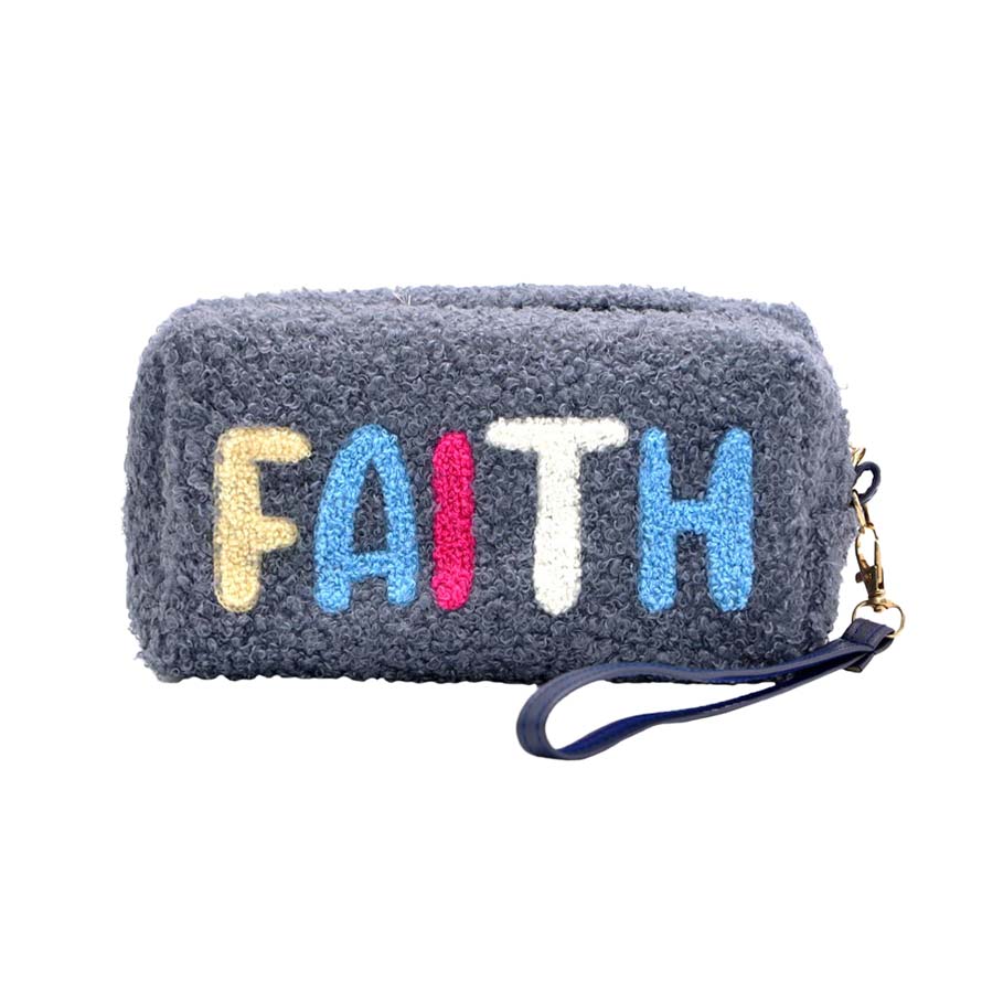 Chic Embroidered Faith Pouch