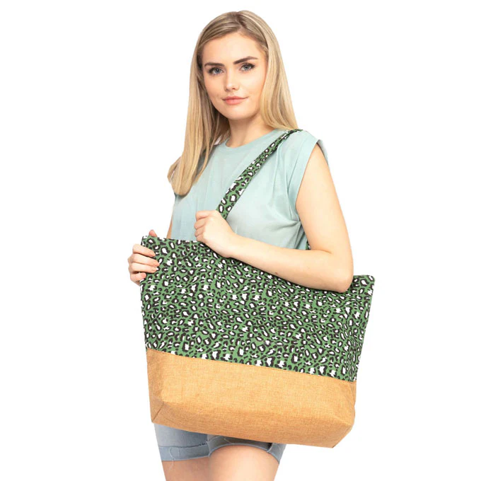 Stylish Leopard Print Tote Bag
