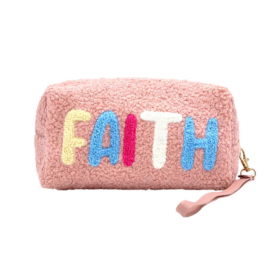 Chic Embroidered Faith Pouch